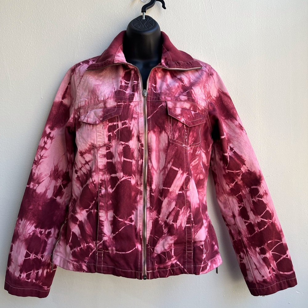 Women's Tie-Dye Jacket - Pink